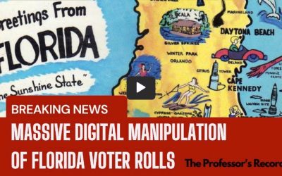 MASSIVE digital manipulation of voter rolls in Florida!!!